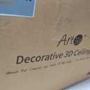 Art3d 12-Pack Drop Ceiling Tiles 2x4 Ft, PVC Decorative Ceiling Covering Panels for Basement Kitchen Bathroom, 24x48 Inch, Cover 96 Sq. Ft, Smooth White