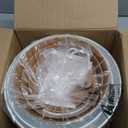 Plant Pots 10/9/8 Inch Self Watering Pots, Set of 3 Plastic Planters with Drainage Holes and Saucers,Plastic Flower Pots,Nursery Planting Pot for Indoor Out Door Plants White