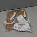 Amazon Essentials Women's Casual Thong Sandal with Ankle Strap (7, White)