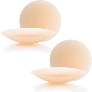 Adhesive Bra Strapless Backless Push‑Up Silicone Sticky Bra Reusable Invisible Seamless Bra for Women Light Nude