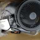 100ft CirculAir Oscillating Standing Fan for Bedroom, Quiet Pedestal Floor Fan with 17"-37.8" Adjustable Height, AC Motor, Ultra Quiet 36-50dB, Touch & Remote Control, 3 Speeds, 12H Timer
