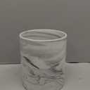 7.2 inch Large Utensil Holder for Kitchen Counter, Golden Marble Utensil Crock Spatula Holder for Countertop Cooking Tools Storage Caddy Farmhouse Kitchen Decor (Marble-Grey)