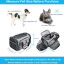 Airline Approved Pet Carrier, Large Soft Sided Pet Travel TSA Carrier 4 Sides Expandable Cat Collapsible Carriers with Removable Fleece Pad and Pockets for Cats Dogs and Small Animals
