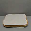 LONBET Laundry Basket with Lid, Made from Breathable Fabric | Aesthetic Clothes Hampers for Laundry with Side Handles & Sturdy Bamboo Frame (40 Gallons - Double, Light Gray)