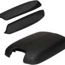 A ABIGAIL Compatible with 2008 2009 2010 2011 2012 Honda Accord Sedan Center Console Armrest Cover & Front Door Panels Armrest (Black)