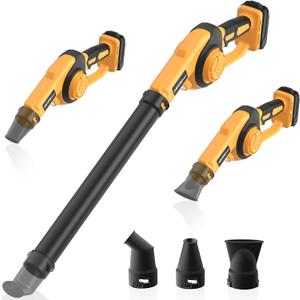 Cordless Leaf Blower Up to 200MPH for Dewalt 20V Max Battery HEINPRO Mini Electric Leaf Blower Cordless 3 Speeds Mode Leaf Blowers Battery Powered for Lawn Care, Patio, Leaves (Tool Only), HP-2183GY