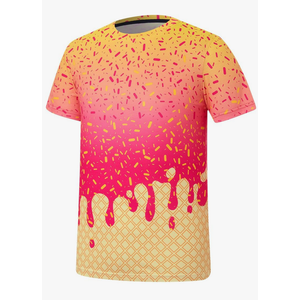 Move Dance Men Kids T-Shirts Ice Cream Crewneck Short Sleeve Summer Graphic Tees Top, Size 14Y