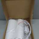 Small Lampshades Set of 2, White Linen Drum Lampshades, 8.66" Top x 8.66" Bottom x 7.87" High Lamp Shade, Lamp Shades Replacement for Table and Floor Lamps, Pendant Light, Handcrafted, Easy Assembly