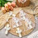 96 Pcs Cross Soap Baptism Favors Set Include 24 Scented Soap Favors 24 Wooden Rosary 24 Bags and 24 Cards Baby Baptism Favor for Baby Shower Christening Favors Guests First Communion Gifts