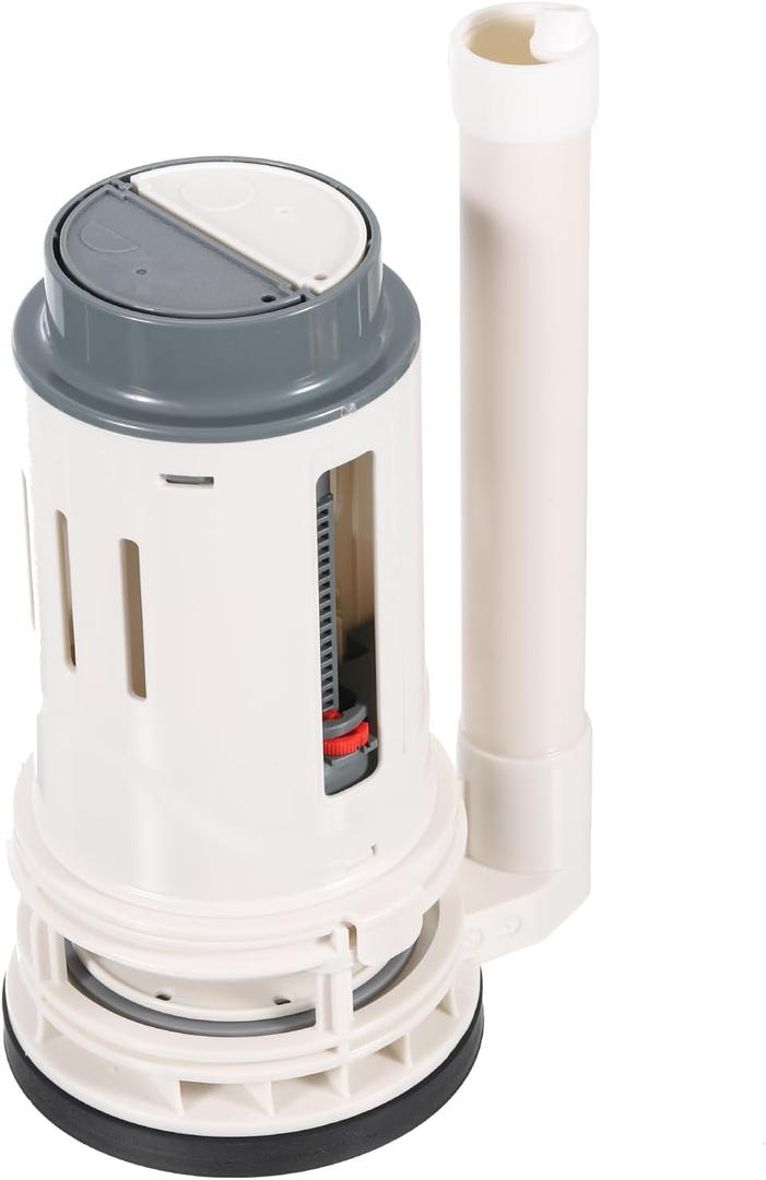 uxcell Toilet Flush Valves, 210mm/8.27" Length Dual Flush Valve One Piece Push Button Toilet Bottom Inlet Fill Valve Toilet Replacement Parts Fit 3" Flush Valve Toilet