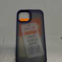 TORRAS Upgraded Shockproof for iPhone 14 Case [12FT Military Drop Protection][Sleek Premium Touch] Translucent Back & Soft Edge Slim Silicone Cover, Frosted Black