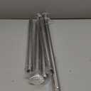 TEECK Shower Curtain Rod, 32-80 inch Adjustable Spring Tension Curtain Rod, Never Rust Anti-Slip Shower Curtain Rod for Bathroom, No Drilling, Never Collapse, Easy to Use, Silver