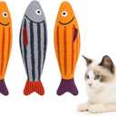 Cat Toys, Catnip Toys for Cats, Soft and Durable with Rattle Sound, Interactive Kitten Toys for Indoor Cats, Cat Chew Toy for All Breeds (3Pack)