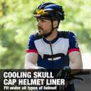 MELASA Cooling Skull Cap Breathable Sweat-Wicking Under Helmet | Lightweight, Quick-Dry, Snug Fit, No Slipping for Men Women Cycling, Outdoor Work Hard Hat Liner, Motorcycling, Sports