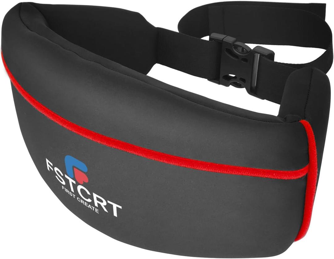 Swim Belt, Flotation Belt, Water Aerobics Belt, Swimming Belts for Adults, Pool Exercise Equipment for Adults and Children, Water Aerobic Equipment, Aqua Jogging (Medium, Black+Red)