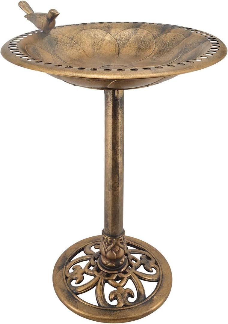 Arcadia Garden Products Bronze Color Bird Bath 19.5x30