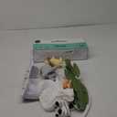 The Peanutshell Crib Mobile for Boys or Girls - White Musical Baby Crib Mobile with 12 Lullabies, Jungle Animal, Baby Safari Animals Nursery Decor