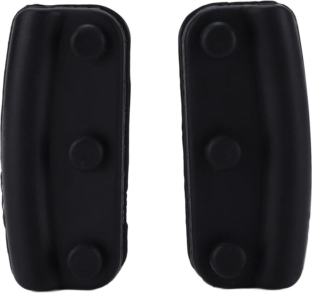 Tyenaza 2PCS Silicone Pot Handle Holder, Pot Holder Sleeve Heat Insulated Skillet Handle Cover for Home Kitchen Cooking Baking Cookware (Black)