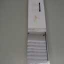 Silver Shower Curtain Rod Spring Tension, Stainless Steel Tension Curtain Rods No Drilling Required, Rust Free Shower Rods for Bathroom, Non-Slip Shower Tension Rod, Adjustable Curtain Rod (28 - 74)