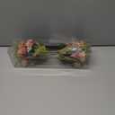 KAOYOO 2 PCS Artificial Rose Bouquet Short Stems for DIY Wedding Decoration Bridal Bouquet Home Decorations(2-PCS) (Pink/Champagne)