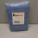 Aiyufeng Royal Blue Extra Long Shower Curtains - Classic Tufted Stripe Minimalist Boho Fabric Shower Curtain for Bathroom, Modern Farmhouse Textured Cloth Shower Curtain, 72" Wx96 L Inches