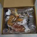 Safari Animal Figurines Set for Kids, 10 Piece Realistic Wild Zoo Animals Collection with Elephant, Lion, Tiger, Giraffe, Educational Toys for Toddlers Boys Girls