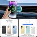 Car Magnetic Phone Mount for Mercedes Benz C-Class 2022-2025 and GLC Class 2023-2026 and CLE 2024-2026 Auto Accessories Best Cellphone Holder Fast 15W Wireless Charger Cell Phones Screen Stand