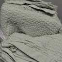 Casa Platino Queen Bed Sheets  100% Cotton Sheets with 4 Pillowcases, Crisp Percale Weave & Cozy Feel, Cooling & Breathable Queen Sheet Set with 15" Deep Pocket, Excellent Quality & Fit  Sage Green