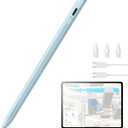 ESR Geo Digital iPad Pencil Findmy Compatible with Apple iPad 2018-2025,with Easy Shortcuts for Apple iPad A16/10/9/8 & Air 13/11 & Pro 12.9/13/11 & Mini 7/6/5,Blue(No Wireless Charging)