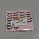 False Eyelashes Russian Strip Lashes Volume Fake Eyelashes Extension D-Curly Wispy Handmade Soft Reusable 14 Pairs Lashes Pack