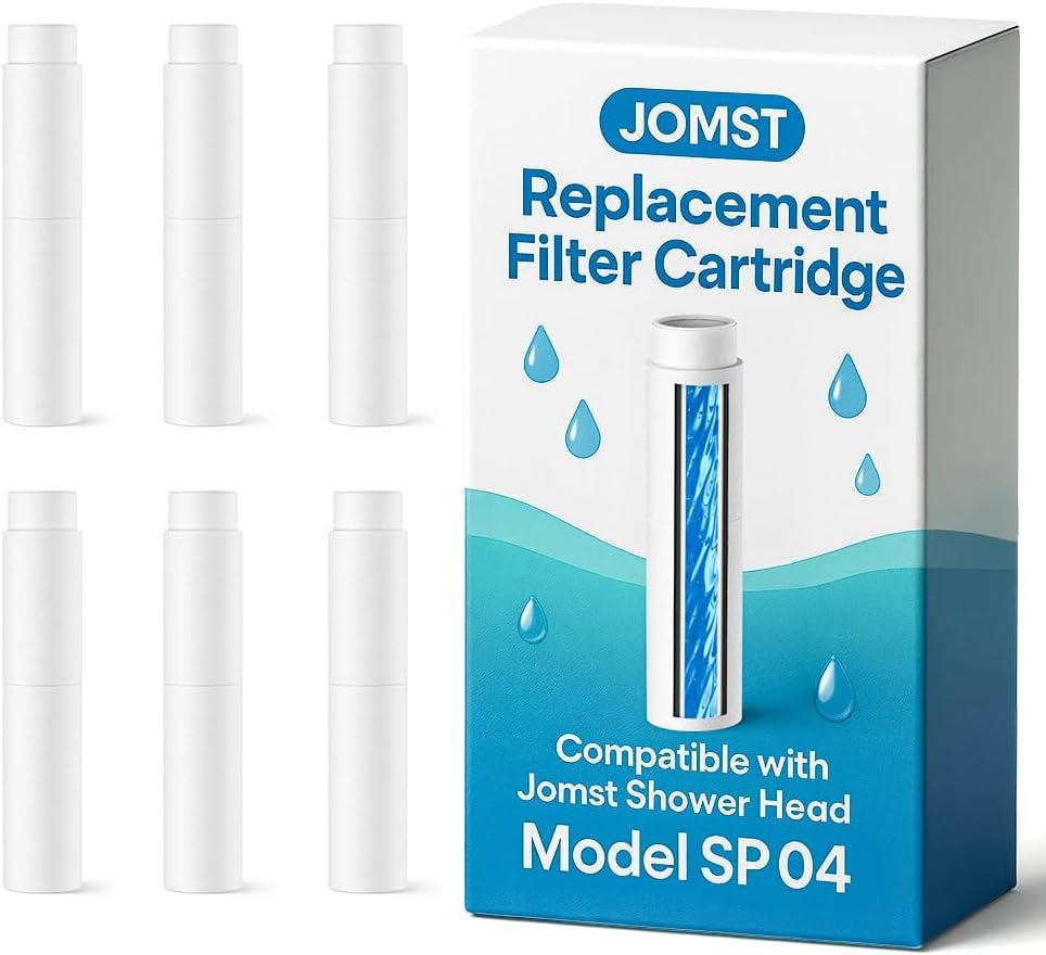 6 Pack Shower Filter for Handheld Shower Head - 8 Stage Filter for Hard Water Remove Chlorine & Reduces Dry Itchy Skin - Only Only for SP04 Model Shower Head (ASIN: B0G71384FS)