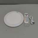 Shower Lights for Inside Shower - 1 Pack Rechargeable Ceiling Light with Remote, Color Changing & White Timing Light, Motion Sensor Battery Powered Shower Lamp for Bathroom Closet Patio