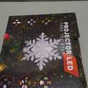 Christmas Tree Topper Lighted with 6 Projection Slides, PliMook Snowflake Christmas Tree Topper LED Rotating 3D Lighted Tree Toppers Glitter Tree Topper Projector for Christmas Tree(Silver)