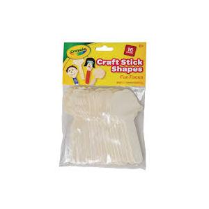 C Crayola™ Fun Faces Craft Stick Shapes, 16 ct - 5 pack