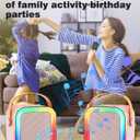 Mini Karaoke Machine Speaker for Kids Adults,Portable Bluetooth with 1-2 Wireless Microphones,Christmas Birthday Gifts Toys Girls Boys Ages 4, 5, 6,7, 8,9,10,11,12+ Years Old Toddler (Pink - 1 Mic)