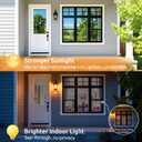 rabbitgoo One Way Privacy Window Film Window Tint for Home with Tools, UV Blocking Heat Control Static Cling No Glue, Daytime Privacy See Out Not in, 35.4 in X 13.1 Feet, Blue Silver, 35.4" X 157.4"