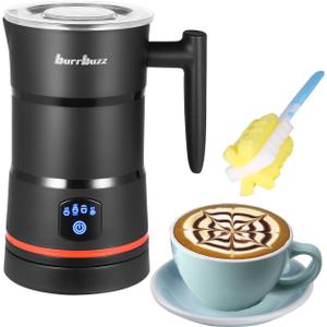 FB2 Pro Milk/Oat Milk Frother Hot Cold, Larger Capacity, Performance foam for Latte & Cappuccino, Makes 8 Drinks, 4-in-1 Milk Foamer, Intelligent Temp & Speed Control Electric Milk Steamer, Black