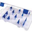 Flambeau Outdoors 4007 Tuff Tainer Fishing Tackle Box with Zerust Anti-Rust Dividers - Includes 12 Dividers, 24 Compartments, Clear Fishing Lure Organizer, Pack 6