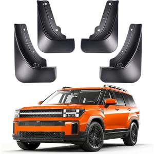 Mud Flaps for Hyundai Santa Fe 2024 2025,All Weather 4PCS Heavy Duty Splash Guards Compatible with Santa Fe Exterior Accessories,OEM Front Rear Mud Fender Flares No Drilling Tire Protector