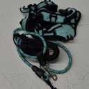 NESTROAD No Pull Dog Harness,Adjustable Oxford Dog Vest Harness with Leash,Reflective No-Choke Pet Harness with Easy Control Soft Handle for Large Dogs(X-Large,Turquoise) (XLneck 17-25" chest 21-35")