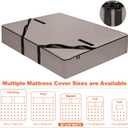 Kovshuiwe Queen Mattress Bags for Moving and Storage | Waterproof Mattress Cover with 12 Handles, Mattress Cover - Reusable Mattress Storage Bag with Three-Sided Zipper, Champagne