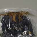 Strapless Bra for Women No Slip Silicone Grip Bandeau Bra with Fixed Pads Convertible Tube Top Bra with Fabric & Clear Straps (Large, Black)