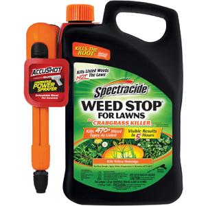 Spectracide Weed Stop For Lawns Plus Crabgrass Killer, AccuShot Sprayer, 1.33 gallon