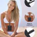 Hidden Bra Wallet, Travel Neck Pouch & Secert Money Pocket for Woman to Keep Valuables Safe for Secure Travel with Adjustable, Elastic Strap(Black)