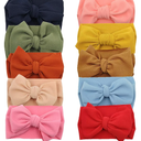 Baby Headbands for Girls Nylon Hair Bows Turban Knotted Headwraps for Newborn Infant Toddlers Kids