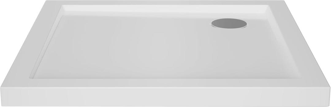 32 in x 32 in Corner Drain Shower Base in White