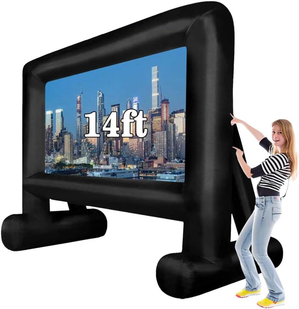 14 FT Inflatable Movie Screen Blow up Mega Movie Projection Outdoor Screen