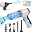 IHE Car Vacuum Cleaner, 15000Pa Handheld Cordless Rechargeable Wet & Dry Vacuum, 120W High Power for Car, Pet, Home, Office Cleaning, Washable HEPA Filter, Multi-Nozzles (Gray)