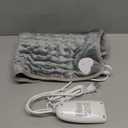 Deepsoon Heating Pad,Electric Heating Pads for Back,Neck,Abdomen,Moist Heating Pad for Shoulder,Knee,Arms,Legs,Dry/Moist Heat & Auto Shut Off,Birthday Gifts for Men and Women,Light Gray,24x12 Inch