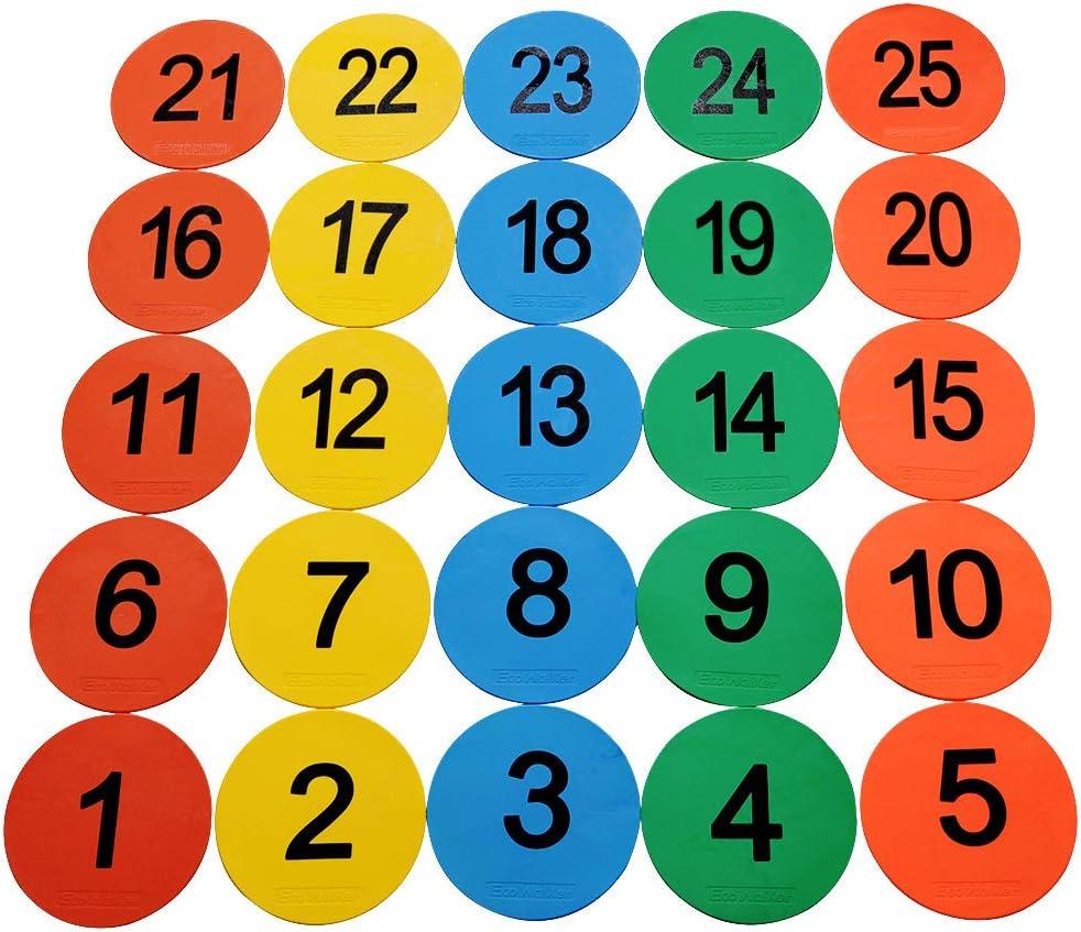 8inch Numbered Spot Markers Set of 25pcs